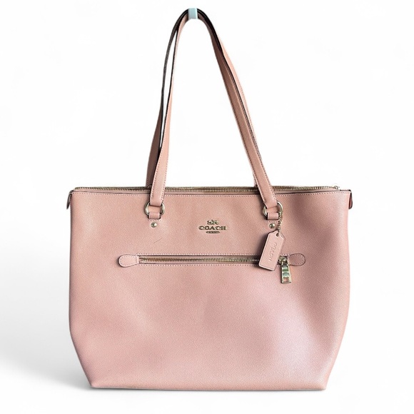 Coach Gallery Pink Leather Tote Bag Purse - Picture 1 of 11